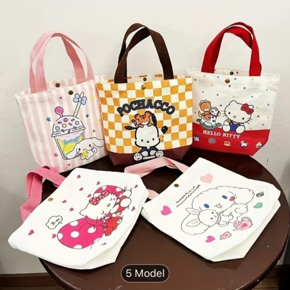 Hello Kitty Canvas Tote Bag